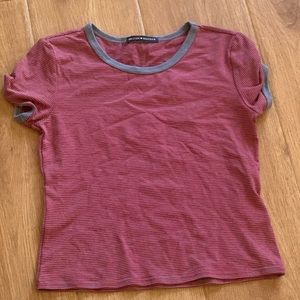 Brandy Melville grey and red striped